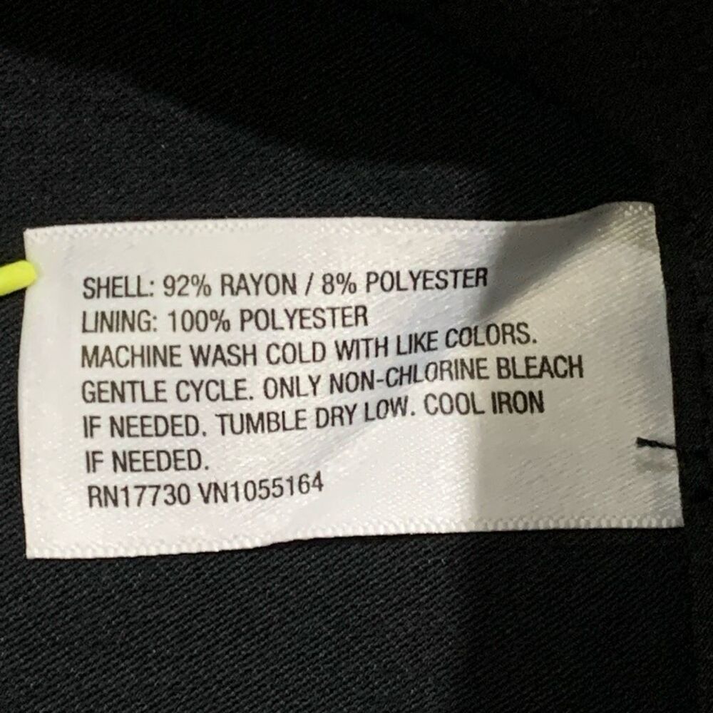 A New Day Womens Size XS‎ One Button Closure Blazer Black Lined Long Sleeve - Picture 3 of 8